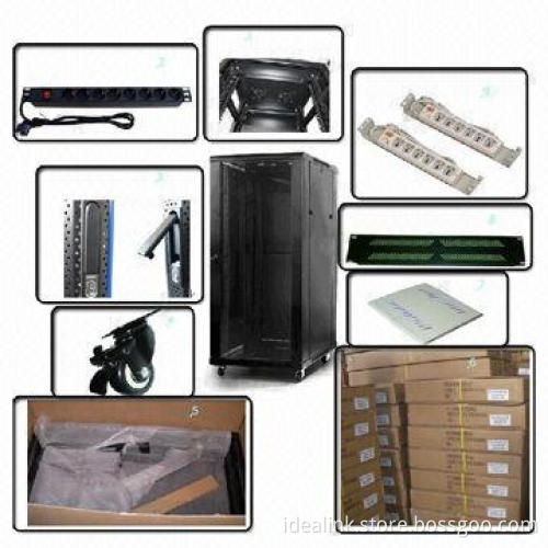 42U 19-inch CRS Standing Network Cabinet with Glass Doors